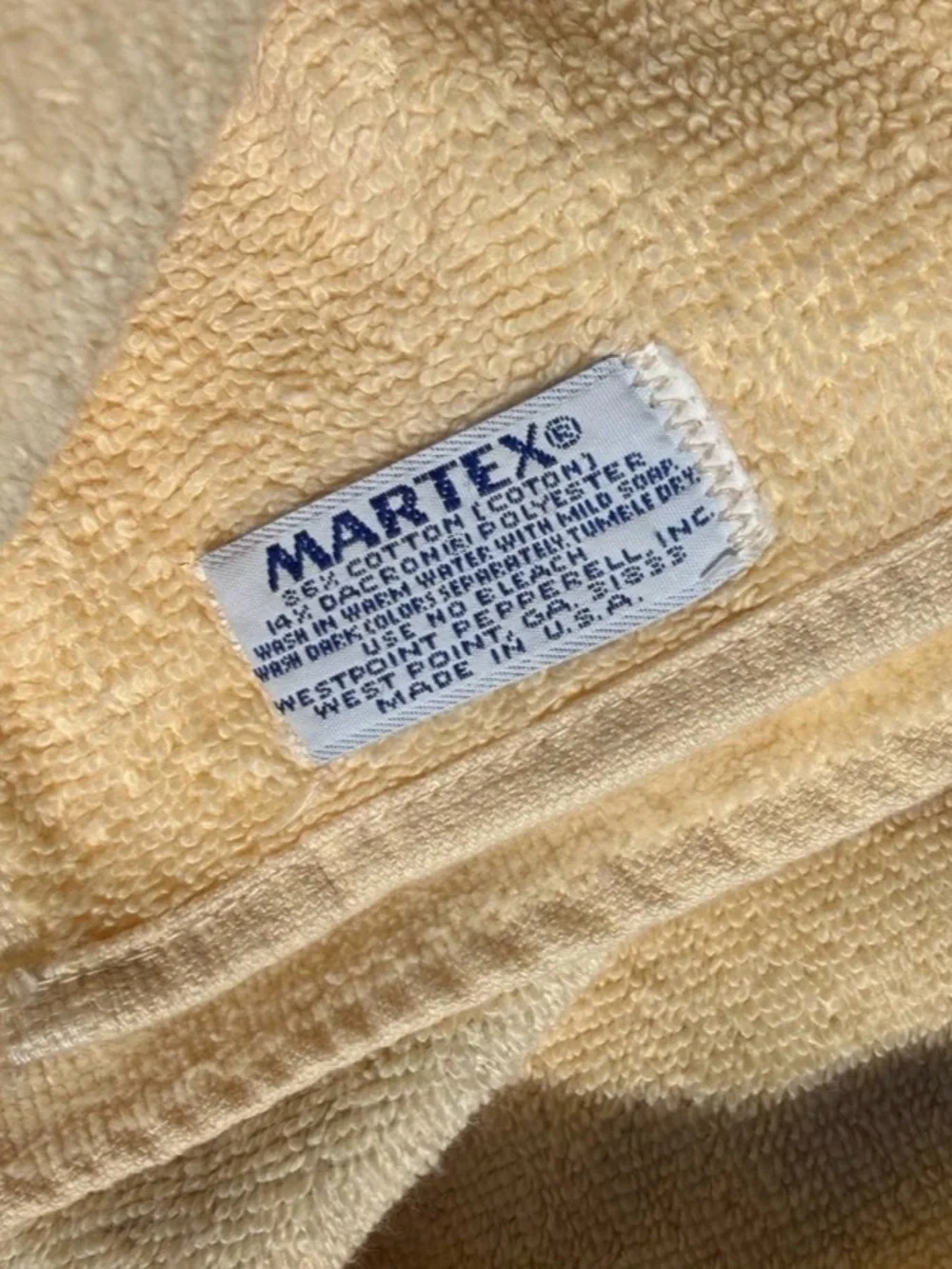 vintage VOGUE beach towel by Martex Label